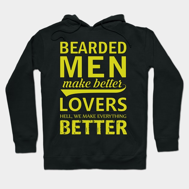 Bearded Men Hoodie by Dojaja